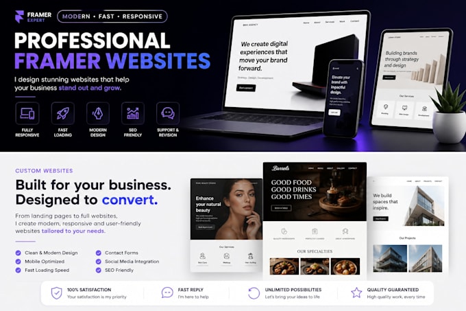 create a modern high web site with an UI UX perfect combos