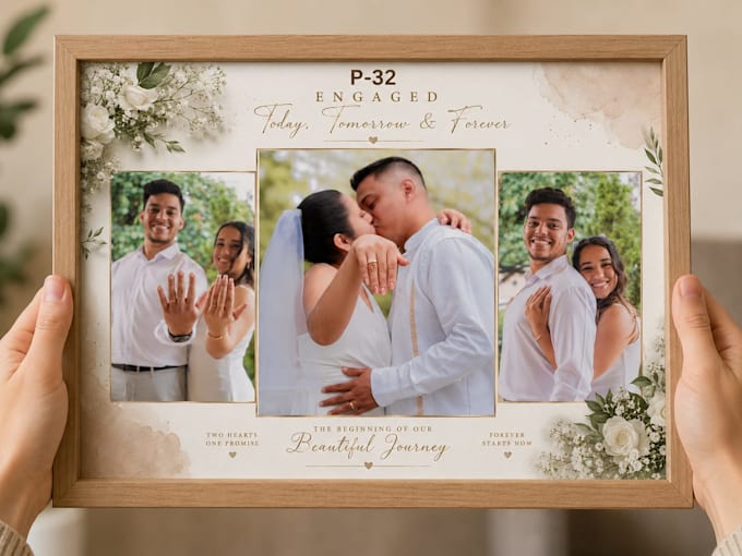 design a custom digital memory photo collage gift