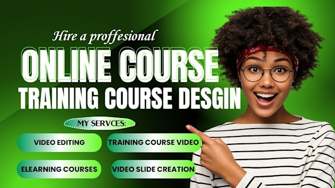 design online training course video course creation interactive elearning video