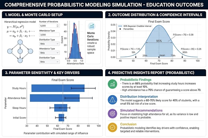 build probabilistic and statistical models to analyze your data