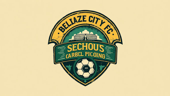 do make awesome belize city fc vinatge logo design