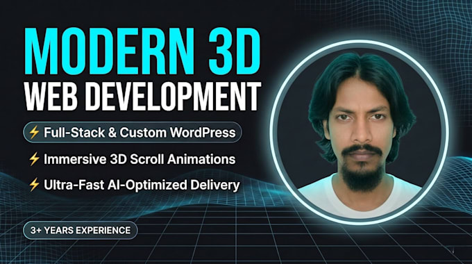 build custom website with interactive 3d scroll animation