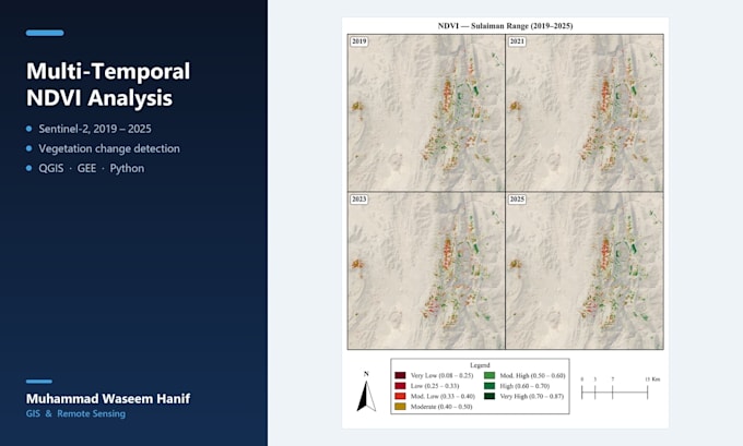 create professional gis maps and satellite remote sensing analysis