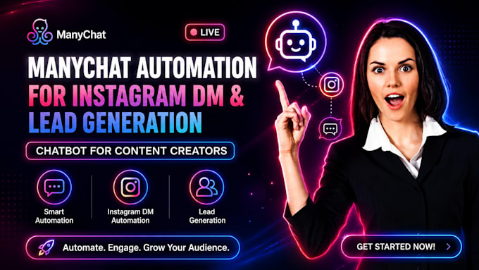 setup manychat automation for instagram dm and lead generation chatbot