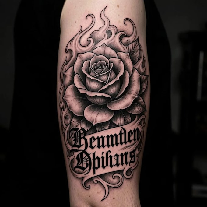 draw you meaningful custom tattoo design sketch