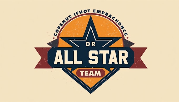do make all star team tags vintage logo design with first delivery