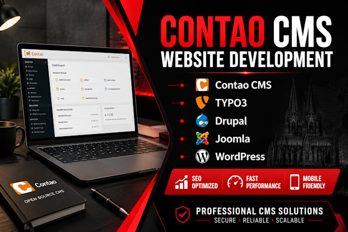 build customize fix and optimize your contao cm, typo3 drupal joomla website