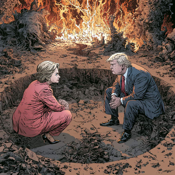 create political and editorial cartoon