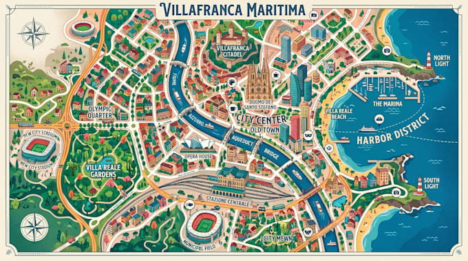 design professional city maps, tourist maps, and vector maps