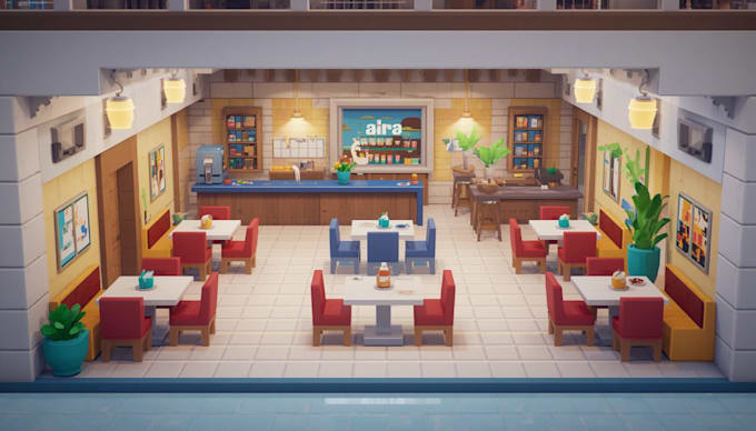 build a high quality roblox lobby, cafe, or custom map