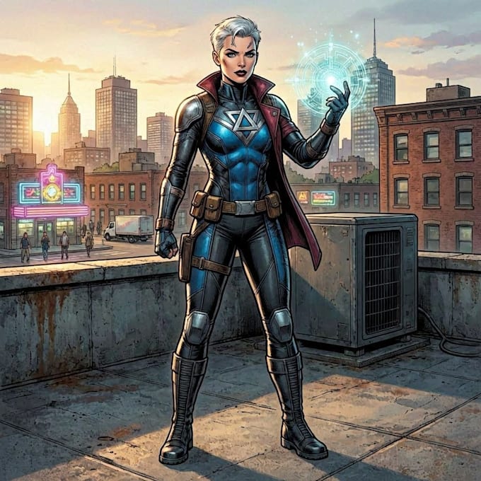 create comic book characters and scenes