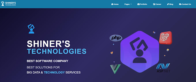 do full stack php laravel website, creator