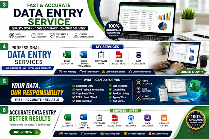 do fast and accurate data entry in excel or word