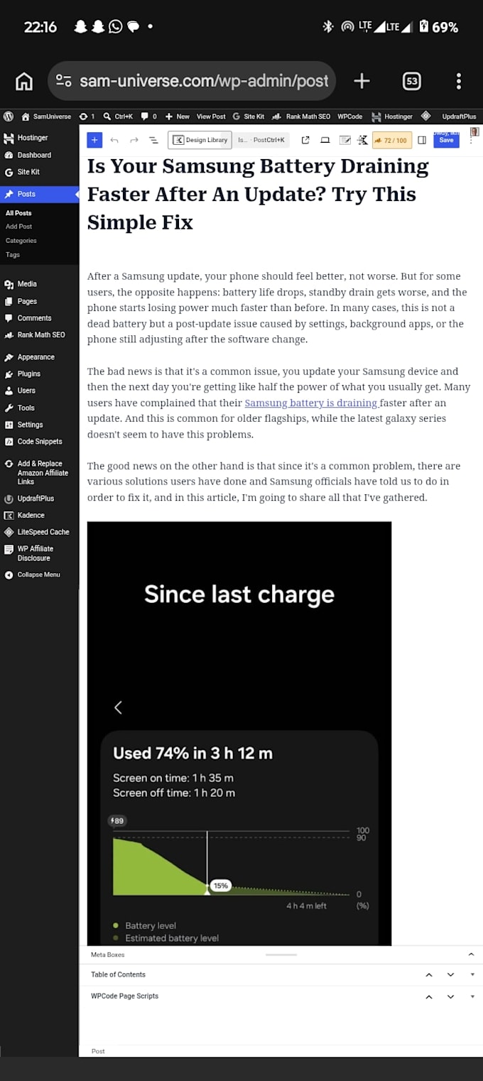 upload format and publish articles on your wordpress website