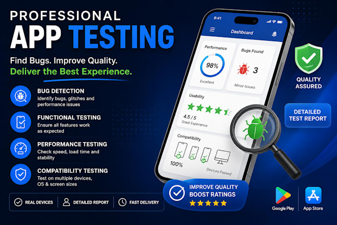 test your website android IOS app and optimize user experience