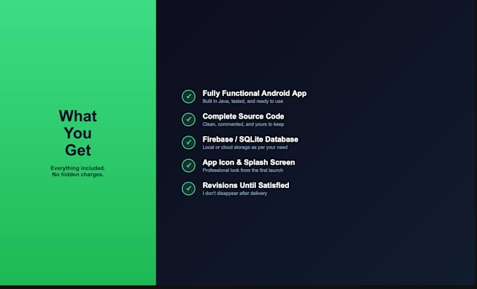 develop a custom android app using java in android studio