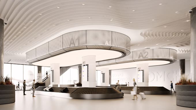 design realistic 3d airport, aviation terminal, hangar and airfield projects