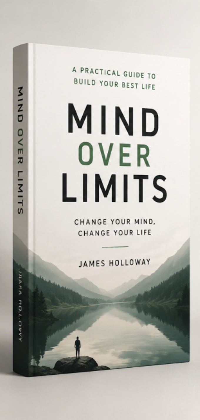 create a modern book cover design