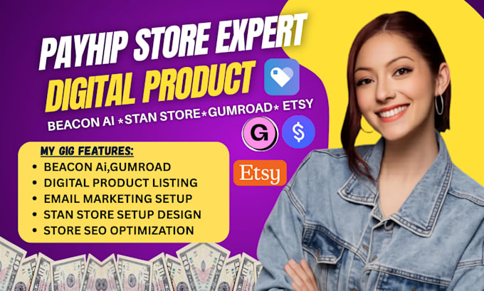 setup payhip, payhip store stan store, digital product beacons ai payhip