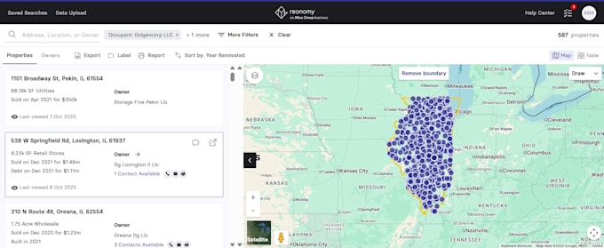 do skip tracing, reonomy research for commercial real estate