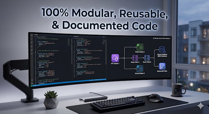 build modular terraform infrastructure as code templates for AWS