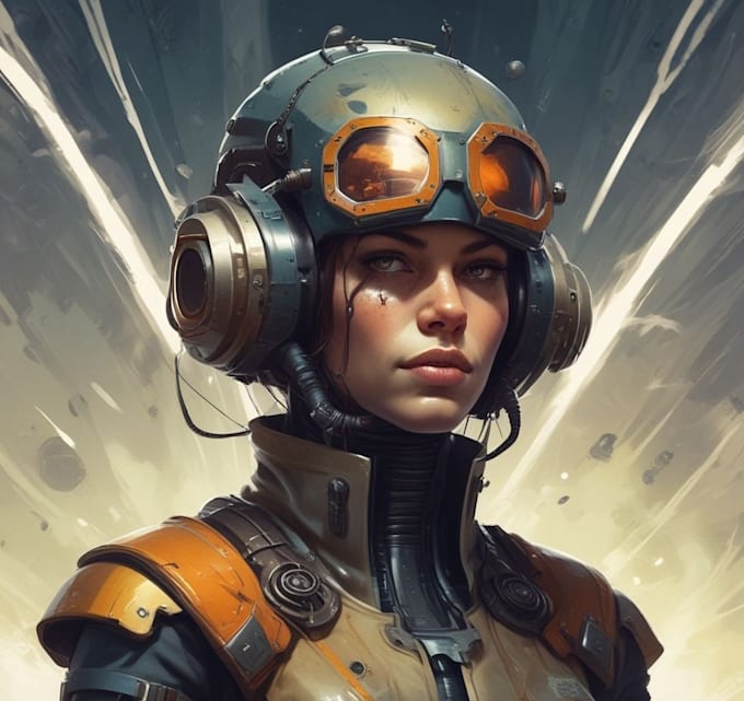 design high quality sci fi character or sci fi character