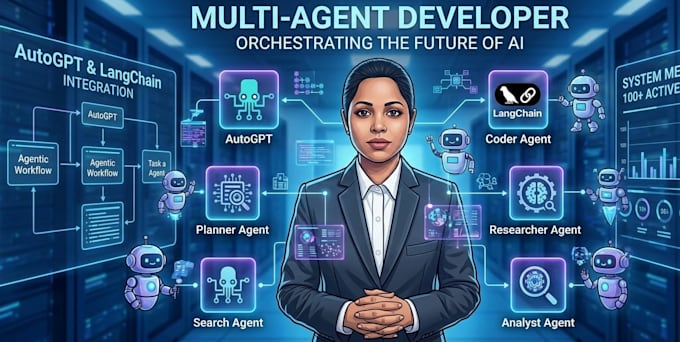 build custom ai agents using langchain and autogen