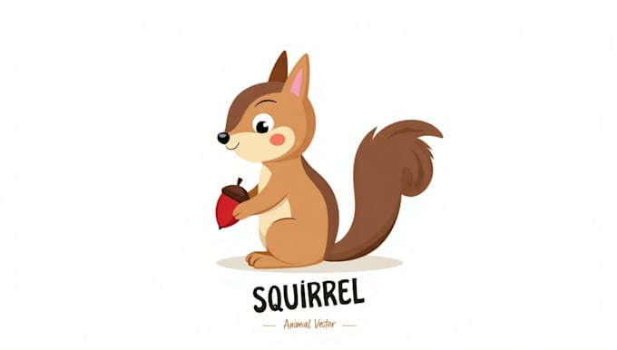 make different squirrel logo with express delivery