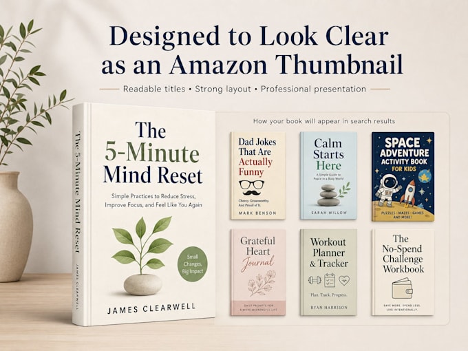 design a full KDP paperback cover with spine