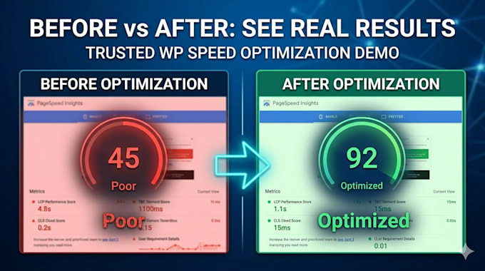 fix slow wordpress site and improve core web vitals fast