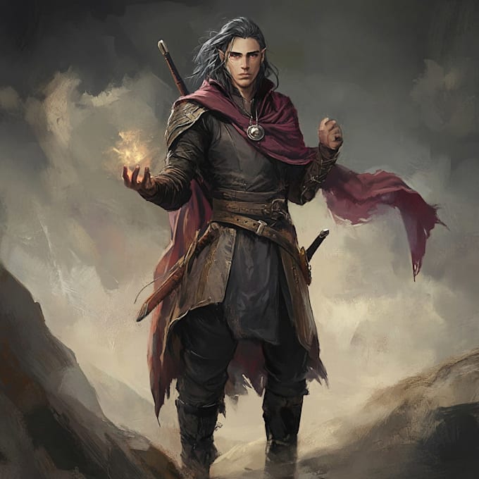 create a dnd art and dnd character art