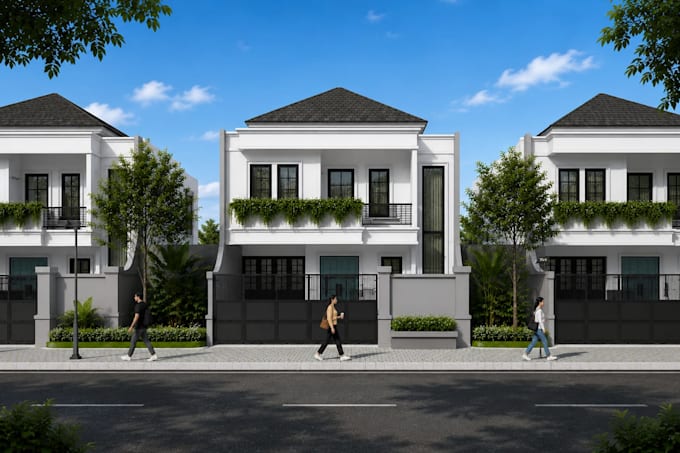 create realistic architectural 3d rendering