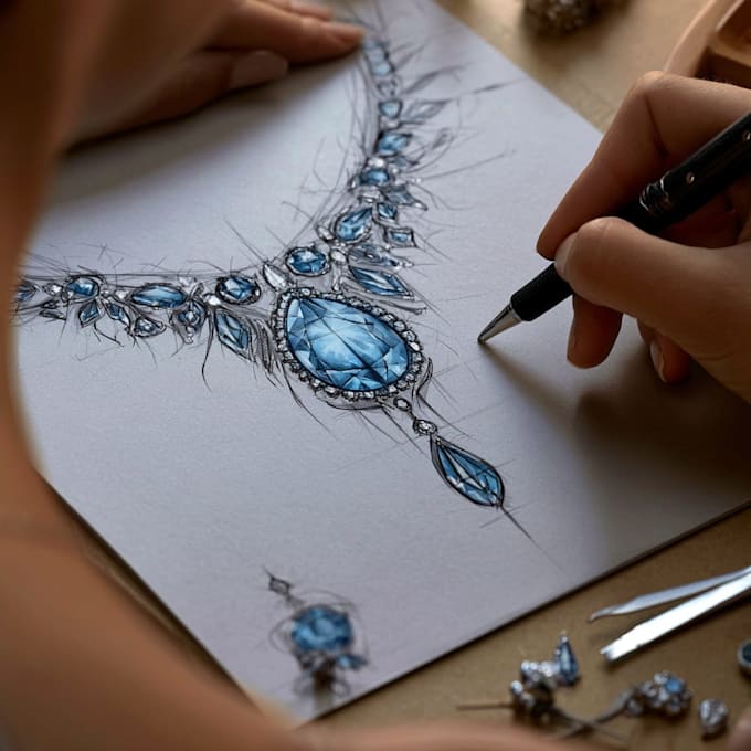 create an expert custom engagement ring sketch