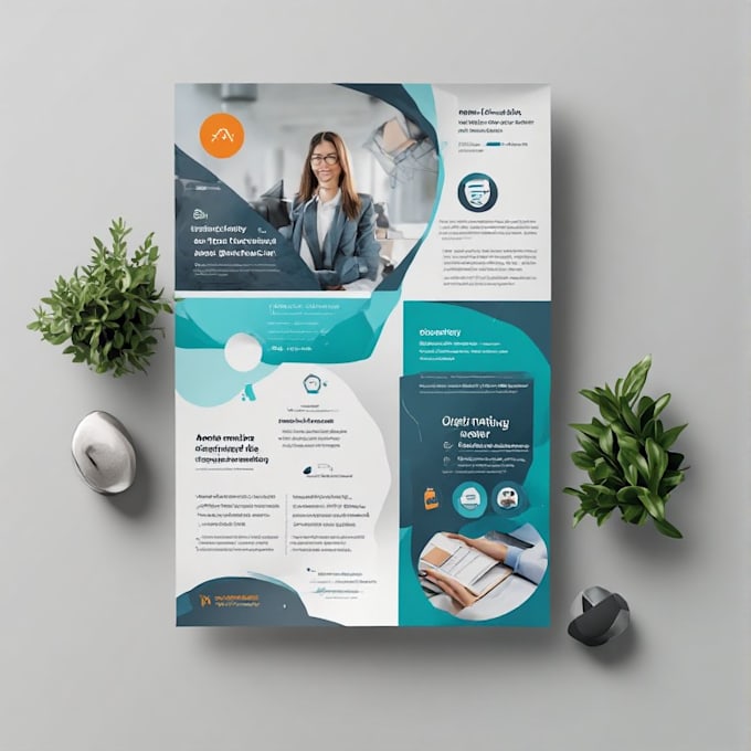 design a clean professional flyer