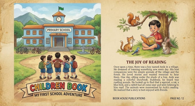 design professional workbook and kids activity book