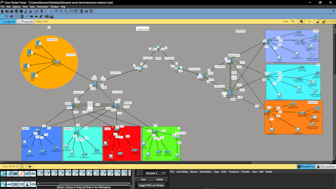 design and configure network topologies vlans, ospf, acls, wlc