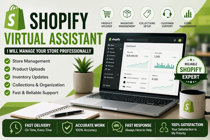 be your shopify virtual assistant