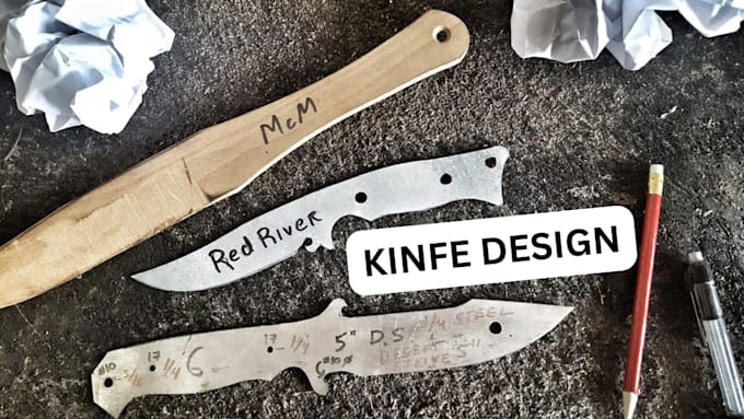 design a custom knife tailored to your needs, 3d model laser engraving