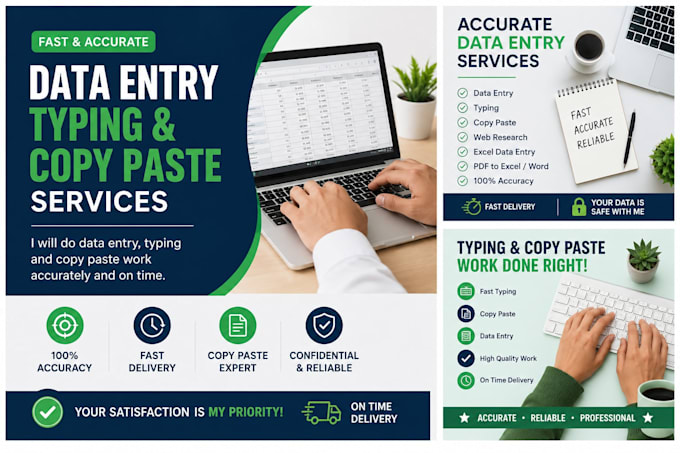 do data entry,typing and copy paste work accurately