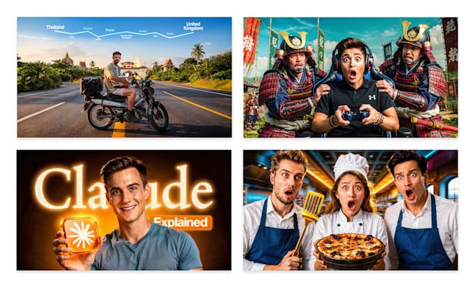 design professional youtube thumbnails