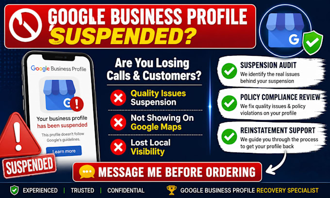 fix google business profile suspended for quality issues