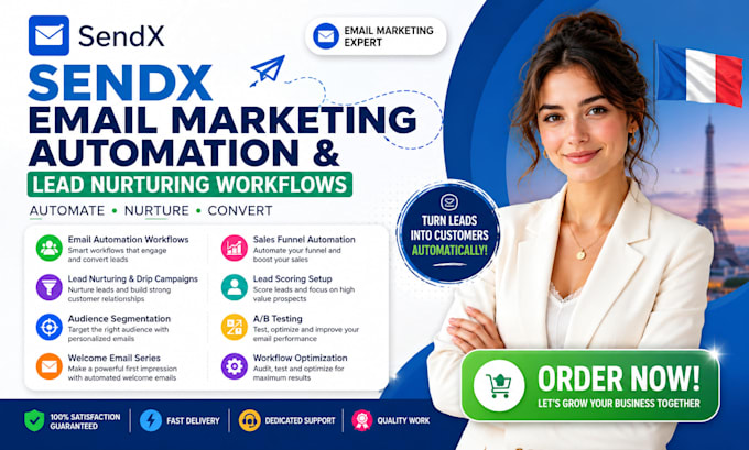 create sendx email marketing automation and lead nurturing workflows