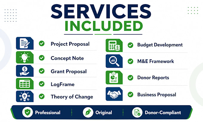 write ngo project proposals concepts and reports