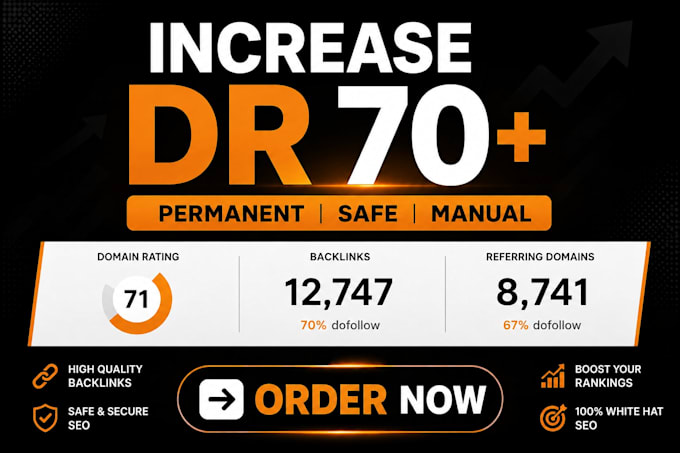 increase ahrefs domain rating DR 70