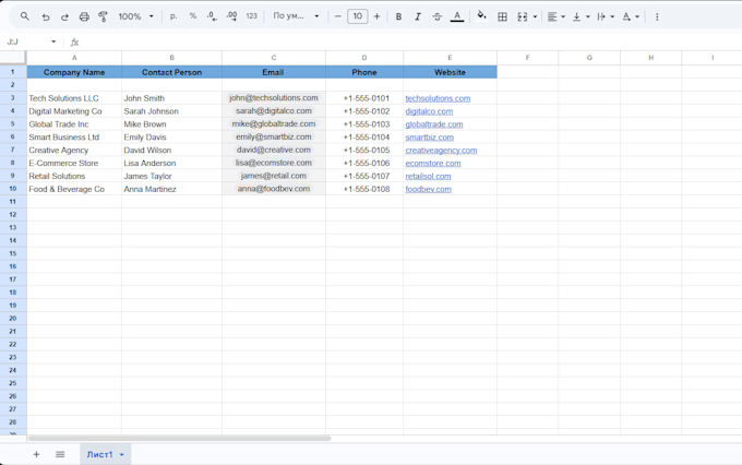 do web scraping, data entry and lead generation in excel or google sheets