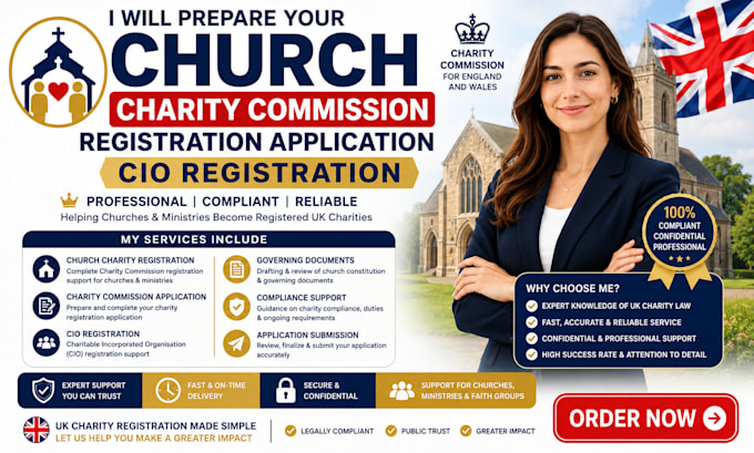 prepare your church charity commission registration application cio registration