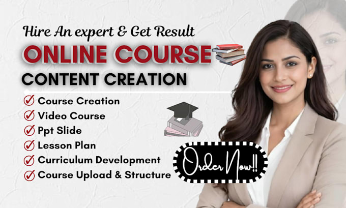 create online course content curriculum workbook slides elearning and lesson