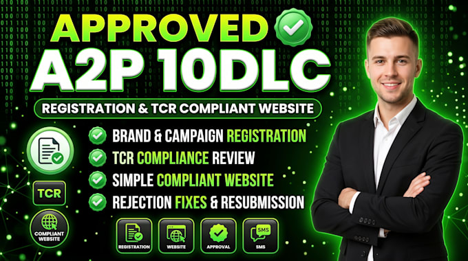 do a2p 10dlc registration tcr compliant  simple website