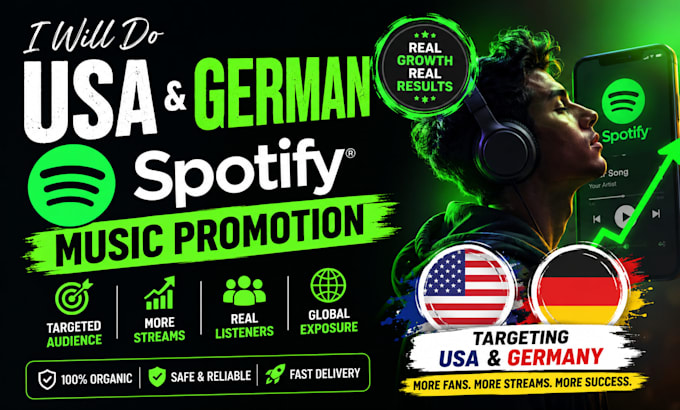 do USA spotify music promotion german spotify promotion