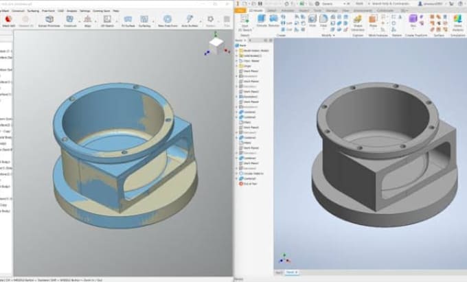 do reverse engineer stl, mesh, obj, 3d scans into solidworks cad models